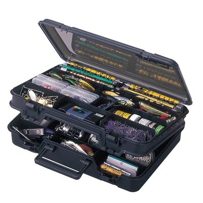 Meiho Versus VS-3070 Smoke BK, 1.5 x 1.1 x 0.5 inches, Fishing Tackle Box, Resin, 5.0 kilograms, 1 Compartment