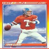 1990 Score #564 John Elway Hot Gun