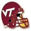 NCAA Virginia Tech Hokies Helmet Pin view 1