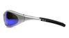 Pyramex Safety Zone Ii Safety Eyewear, Ice Blue Mirror With Silver Frame view 3