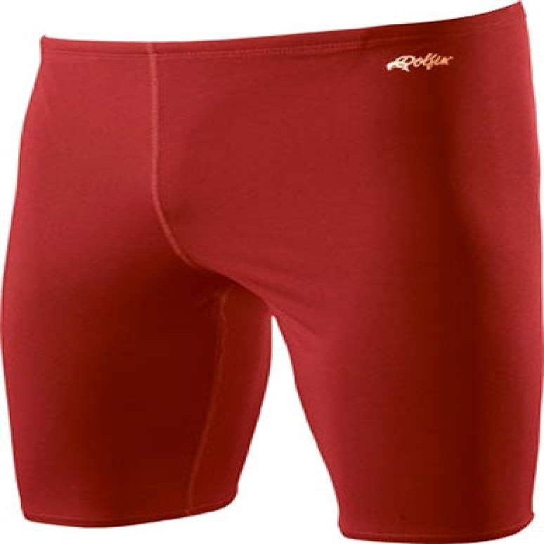 Dolfin Men's Reliance Solid Jammer Swimsuit (Red, 38)