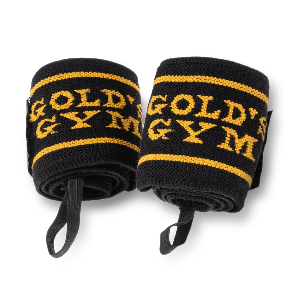 GOLD'S GYM G3511 Stable Wrist Wraps with Loops for Beginners to Advanced, Reduces Wrist Stability and Protection! Moderate Firmness and Flexibility! Press Type Bench Press Chest Press Injury