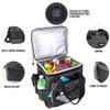 Koolatron Electric Portable Cooler Plug in 12V Car Cooler Bag, 14 qt (13 L) Black/Gray Soft-Sided Portable Car Fridge w/DC Power Cord, Adjustable Shoulder Strap, Cord Storage, Road Trip. view 2