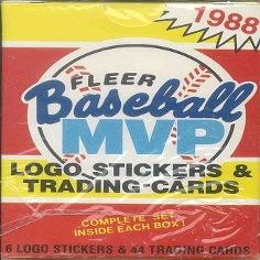 1988 Fleer Baseball MVP Trading Cards and Logo Stickers Complete Set Unopened