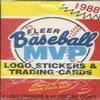 1988 Fleer Baseball MVP Trading Cards and Logo Stickers Complete Set Unopened view 1