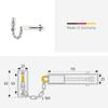 ABUS 13690 Door Chain Type SK66 White view 4