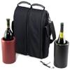 CaddyO DWT-04 Black Dual Wine Tote view 1