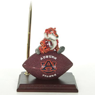 Auburn Tigers Mascot Football Clock/Pen