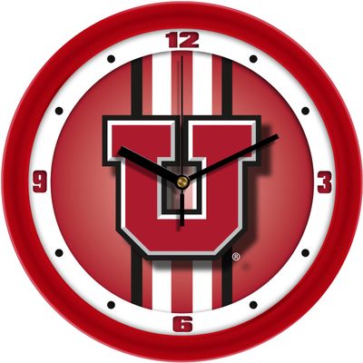Utah Utes Dimension Wall Clock - 11.5" - Silent Non Ticking Movement