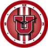Utah Utes Dimension Wall Clock - 11.5" - Silent Non Ticking Movement view 1