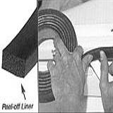 Taco Marine V30-0748B8-2 Hatch Tape - 1/4" x 3/4" x 8', Black