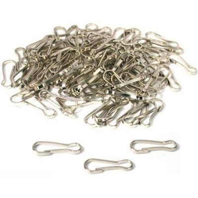 100 Lanyard Hook Craft & Hobby ID Card Key Chain Parts