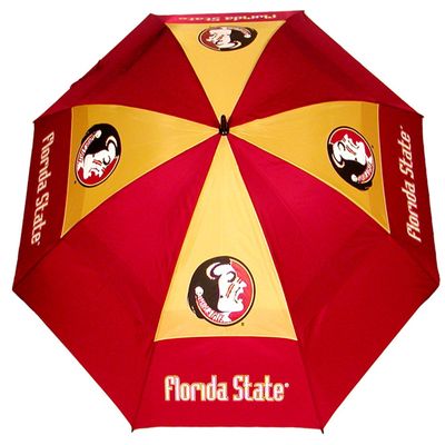 Team Golf NCAA Florida State Seminoles Golf Umbrella 62" Golf Umbrella with Protective Sheath, Double Canopy Wind Protection Design, Auto Open Button