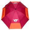 Team Golf NCAA Virginia Tech Hokies Golf Umbrella 62" Golf Umbrella with Protective Sheath, Double Canopy Wind Protection Design, Auto Open Button view 1