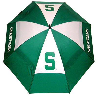 Team Golf NCAA Michigan State Spartans Golf Umbrella 62" Golf Umbrella with Protective Sheath, Double Canopy Wind Protection Design, Auto Open Button