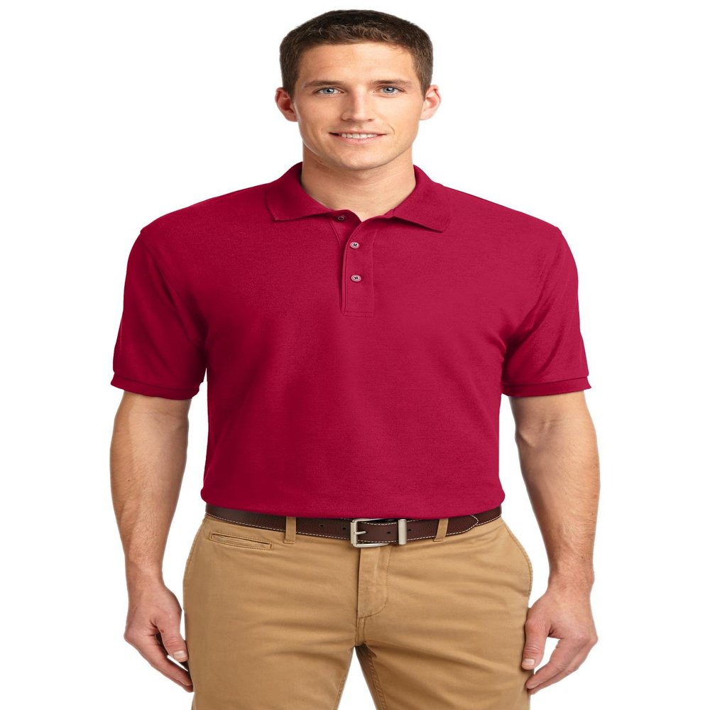 Port Authority Silk Touch Polo Shirt Red