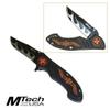 Mtech Flaming Orange Moto Cross Knife view 1