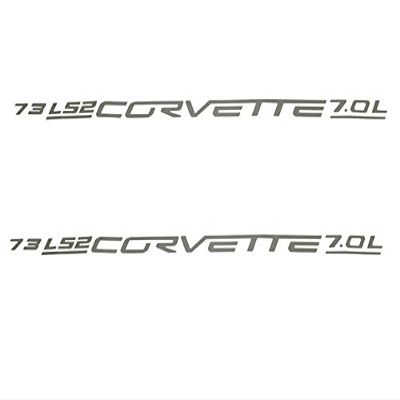 2005-2013 Corvette Gold Fuel Rail Cover Decals LS2 LS3 LS7