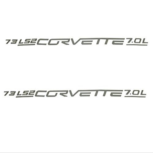 2005-2013 Corvette Gold Fuel Rail Cover Decals LS2 LS3 LS7