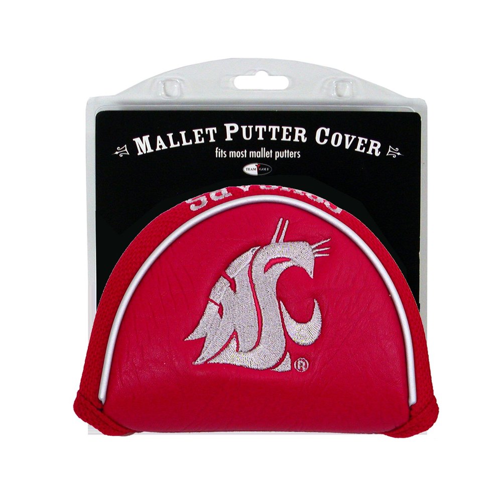 Team Golf NCAA Washington State Cougars Golf Club Mallet Putter Headcover, Fits Most Mallet Putters, Scotty Cameron, Daddy Long Legs, Taylormade, Odyssey, Titleist, Ping, Callaway