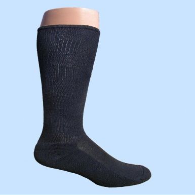Men's Dress sock, Black Over-the-Calf