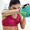 Aeromat Soft Weighted Power Yoga Ball, Teal/Gray, 6-Pound view 2
