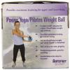 Aeromat Soft Weighted Power Yoga Ball, Teal/Gray, 6-Pound view 3