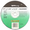 Forney 71893 Cut-Off Wheel with 5/8-Inch Arbor, Masonry Type 1, C24R-BF, 7-Inch-by-1/8-Inch view 1