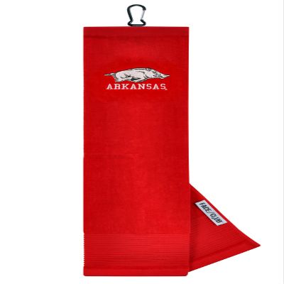 Team Effort Arkansas Razorbacks Face/Club Embroidered Towel
