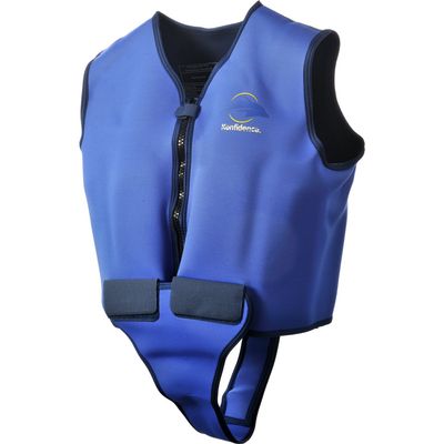 Konfidence Adult Swim Jacket (34-38", Blue/Yellow)