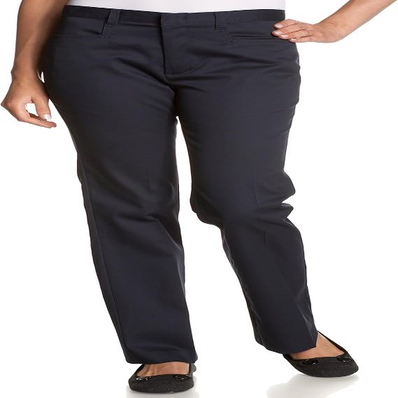 Dickies Juniors Flare Bottom Pant, Dark Navy, 9