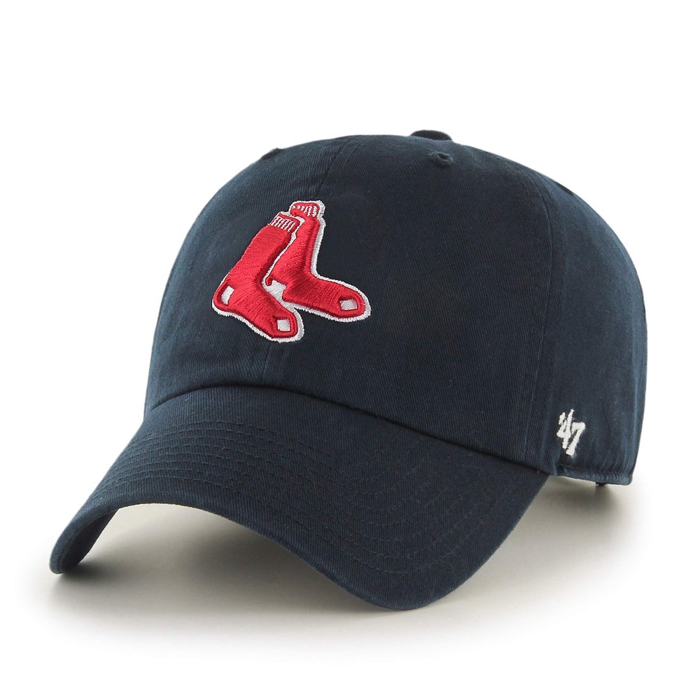 47' Brand Boston Red Sox Clean Up Hat Cap Strapback Navy/Red
