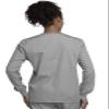 Cherokee Women's Snap Front Warm Up Jacket, Gray, X-Small view 3