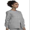 Cherokee Women's Snap Front Warm Up Jacket, Gray, X-Small view 4