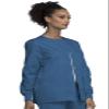 Cherokee Women's Snap Front Warm Up Jacket, Caribbean Blue, Small view 4