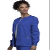 Cherokee Women's Snap Front Warm Up Jacket, Royal, X-Large view 2
