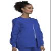 Cherokee Women's Snap Front Warm Up Jacket, Royal, X-Large view 4