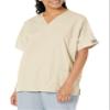 Cherokee Women's V Neck Scrubs Shirt, Khaki, Small view 1