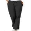 Cherokee Women's Fashionable Flare Leg Drawstring Pant, Black, Small-Tall view 1