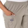 CHEROKEE Women's Workwear Elastic Waist Cargo Scrubs Pant, Khaki, Large-Petite view 3