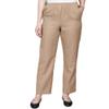 Alfred Dunner Women's Solid Medium Pant Size 8 Tan view 1