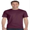 Men's 5.2 oz Hanes HEAVYWEIGHT Short Sleeve T-shirt-Maroon L view 1