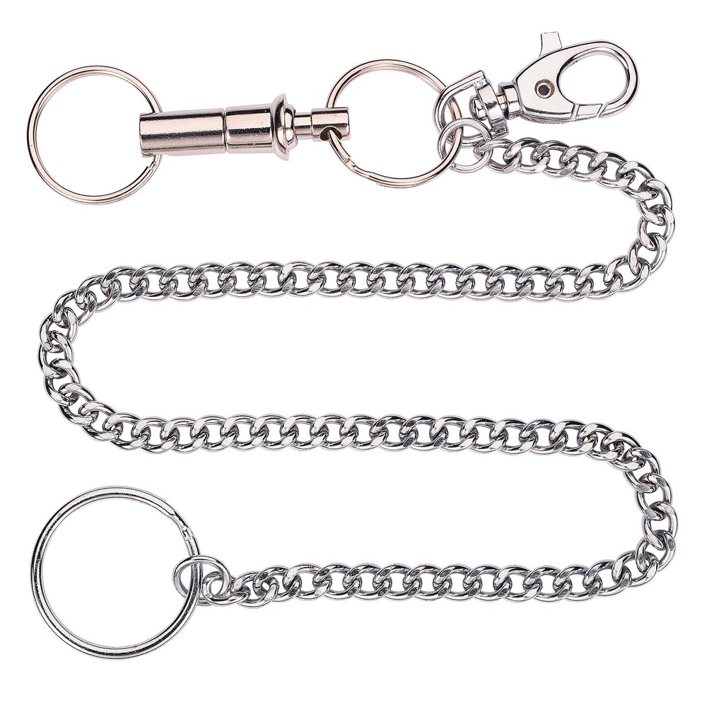 Herbertz Robust chain with lobster claw clasp Knife, Grey, M