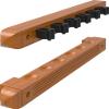 Fat Cat 2-Piece Wall Mounted Hardwood Billiard/Pool Cue Rack, Holds 6 Cues view 1
