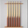 Fat Cat 2-Piece Wall Mounted Hardwood Billiard/Pool Cue Rack, Holds 6 Cues view 2