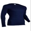 Indera Men's Performance Rib Knit Thermal Underwear Crew Top, Vintage Navy, Medium Tall view 1