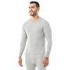 Indera Men's Traditional Waffle Thermal Underwear Long Sleeve Shirt, Heather Grey, 2X view 2