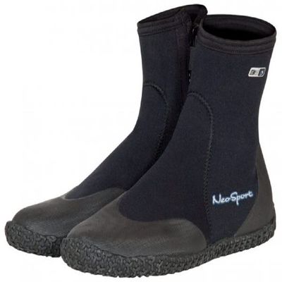 Neo Sport Premium Neoprene Men & Women Wetsuit Boots, Shoes with puncture resistant sole 3mm, 5mm & 7mm for warm, moderate or cold water for watersports: beach, boat, lake, mud, kayak and more! Sizes 4 - 16, Men's 13 / Women's 14