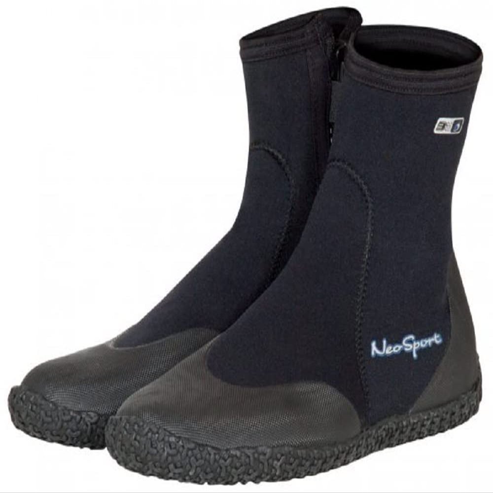 Neo Sport Premium Neoprene Men & Women Wetsuit Boots, Shoes with puncture resistant sole 3mm, 5mm & 7mm for warm, moderate or cold water for watersports: beach, boat, lake, mud, kayak and more! Sizes 4 - 16, Men's 6 / Women's 7