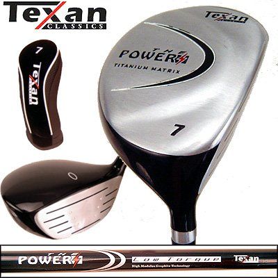 Texan Classics NEW POWER Titanium 7 Wood w/Headcover